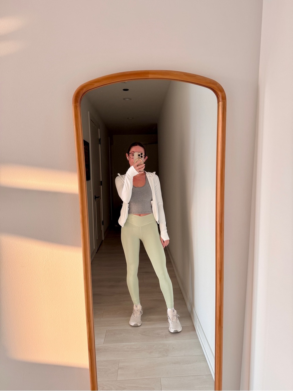 Aerie Offline Mint Green High-Rise Crossover Leggings